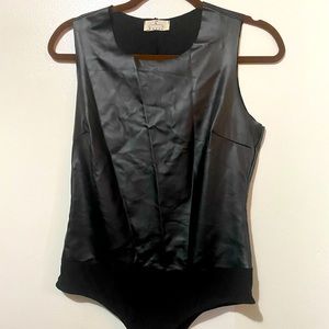 Faux Leather bodysuit